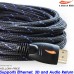 Yellow-Price (30 Foot) Braided High Speed HDMI Male to Male Cable with Ethernet -(Latest Version Supports Ethernet, 3D, and Audio Return)