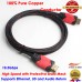 Yellow-Price (15 feet) Braided HDMI Cable (1080p 4K 3D High Speed with Ethernet ARC)