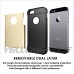 iPhone 5S Case, iPhone 5S 5 5G Full Protection Hybrid 2 Layer Soft Silicone Armor Hard Back Soft Inner Cover - Champange Gold