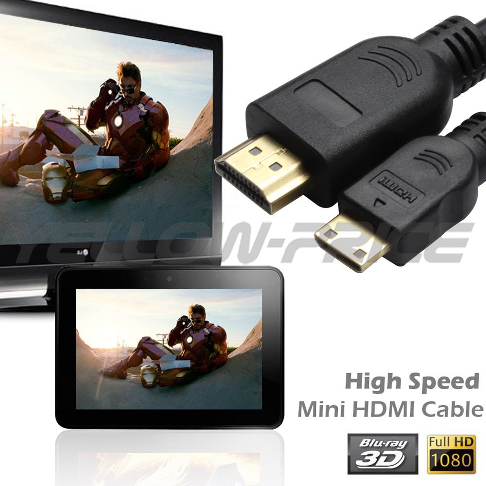 MINI HDMI to HDMI Cable Cord 4K Adapter Camera HDTV Camcorder 3FT 6FT 10FT 15FT eBay