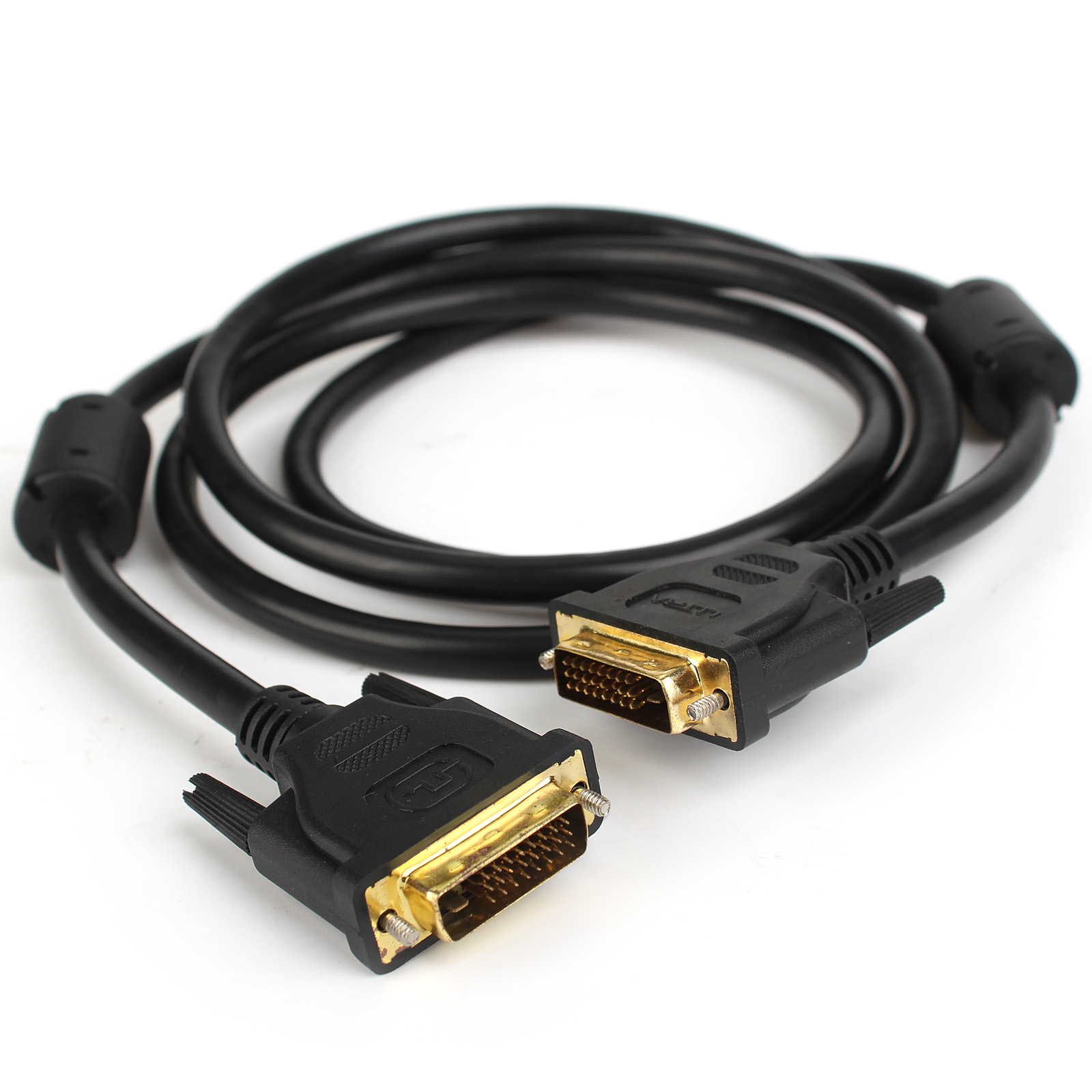 Lot of 2 DVI-D UL-Certified Dual Link 10 FT 28AWG Digital Monitor Cable M//M