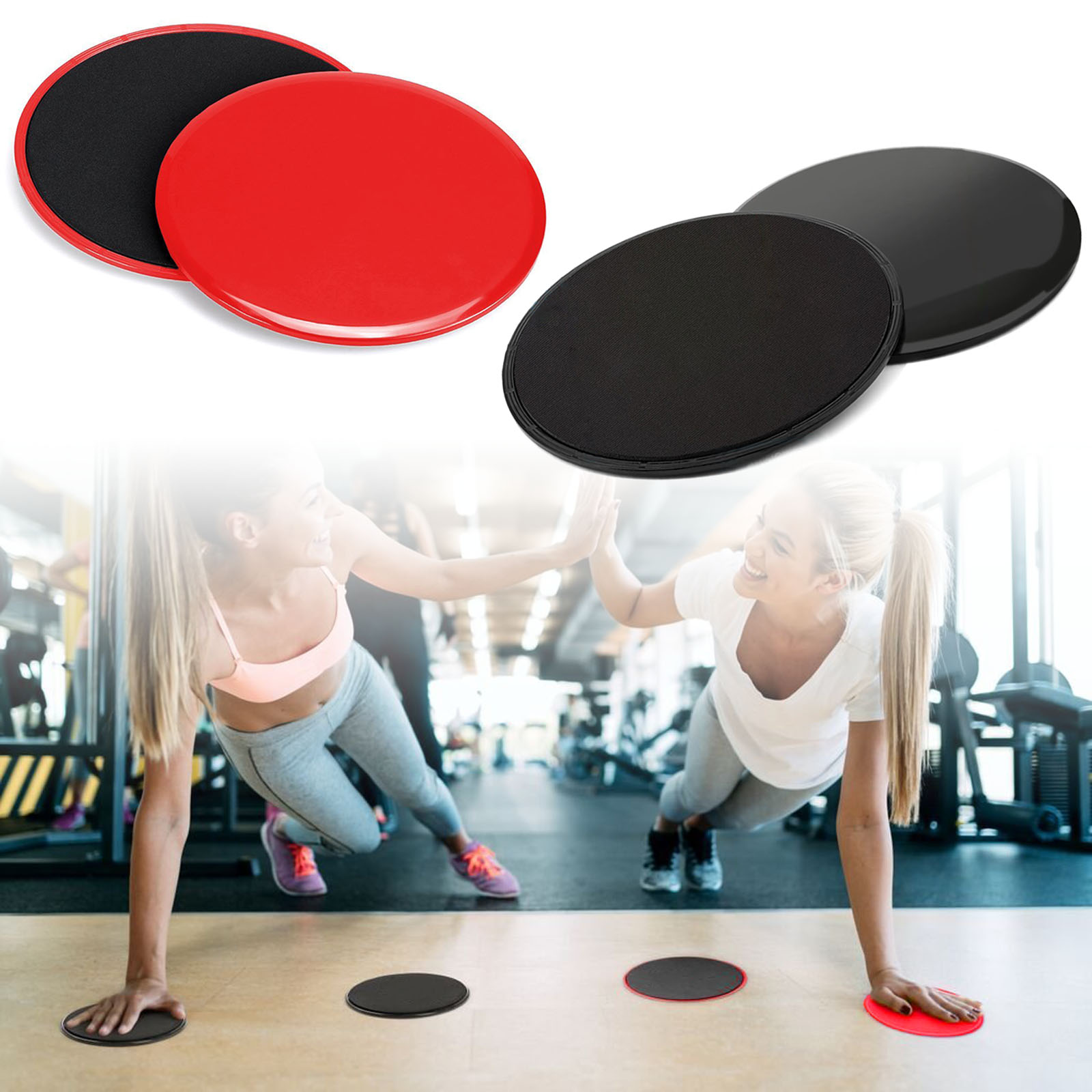 2pcs Core Exercise Sliders Smooth Gliders DualSided Ab Glider
