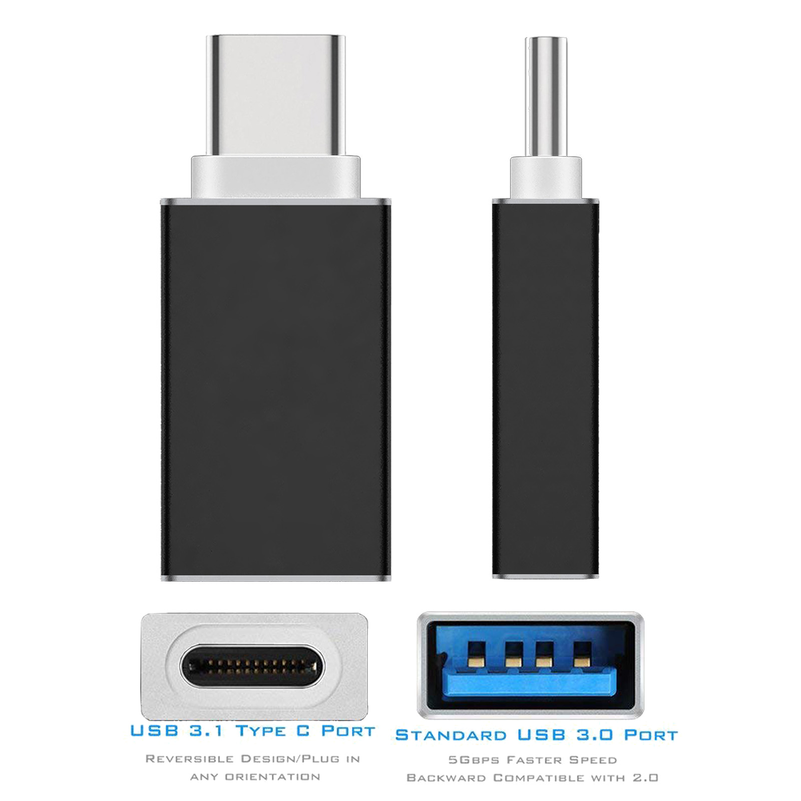 for iPad Pro 11/12.9 2018, USB C Type C to USB 3.0 Converter