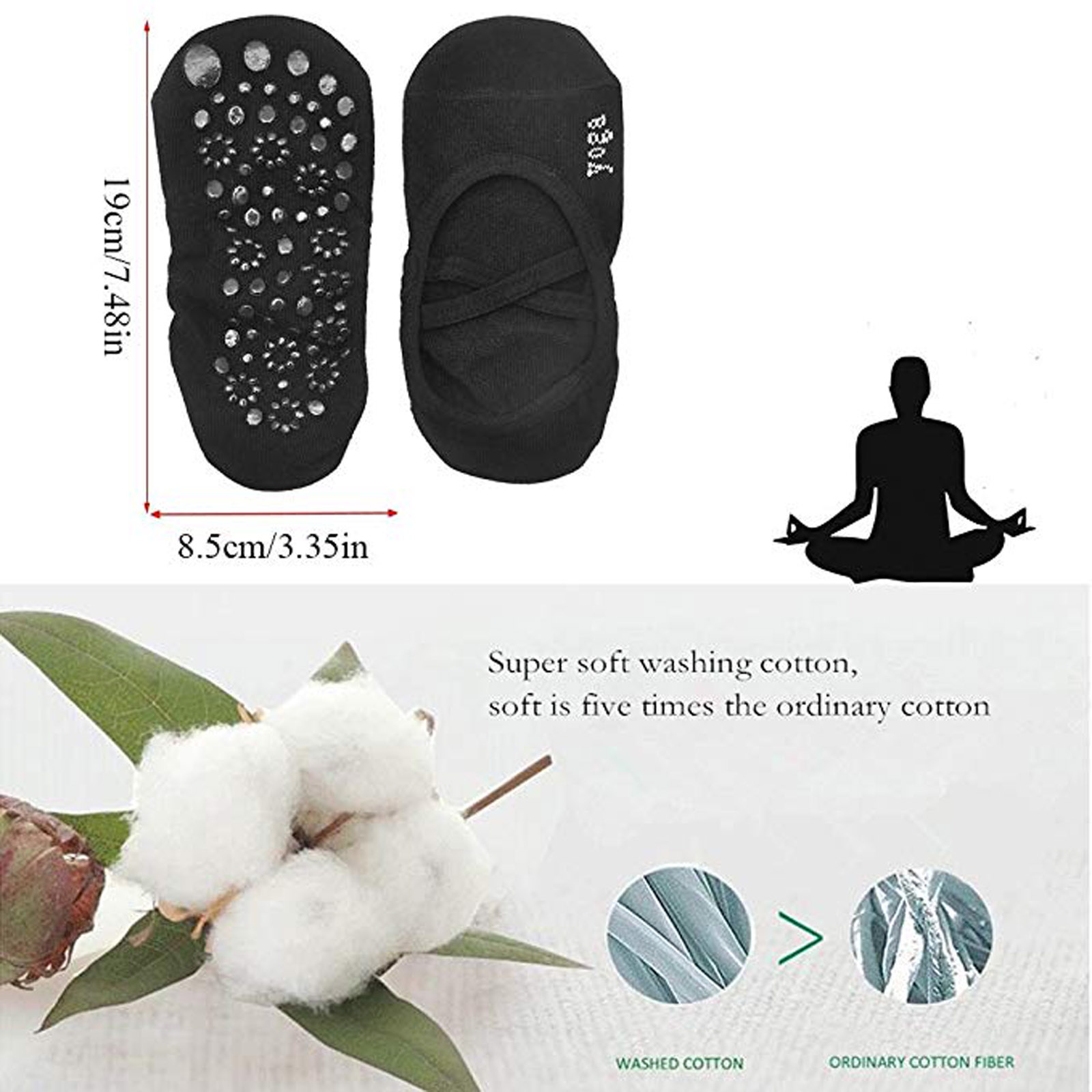 yoga studio grip socks image