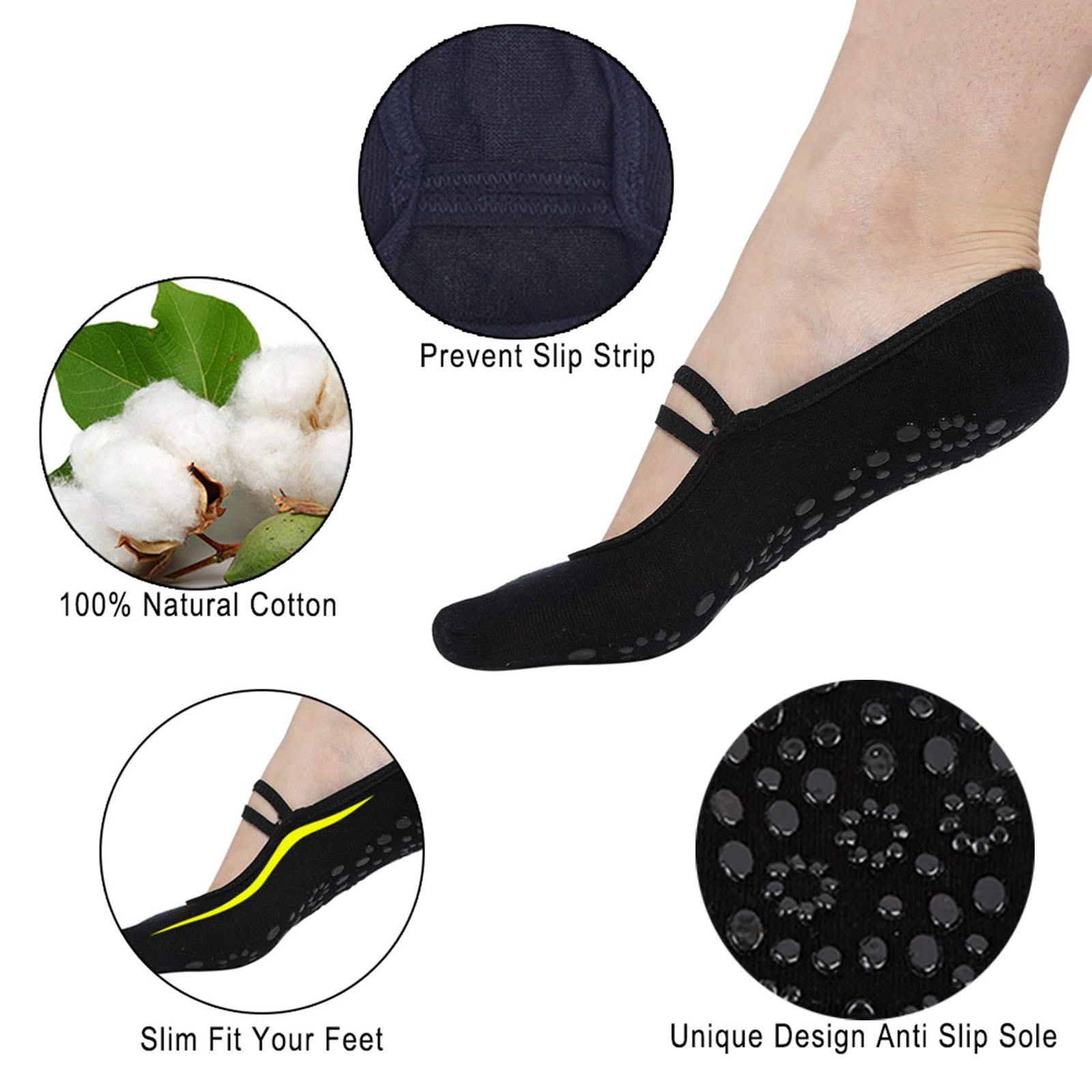 barre workout socks image