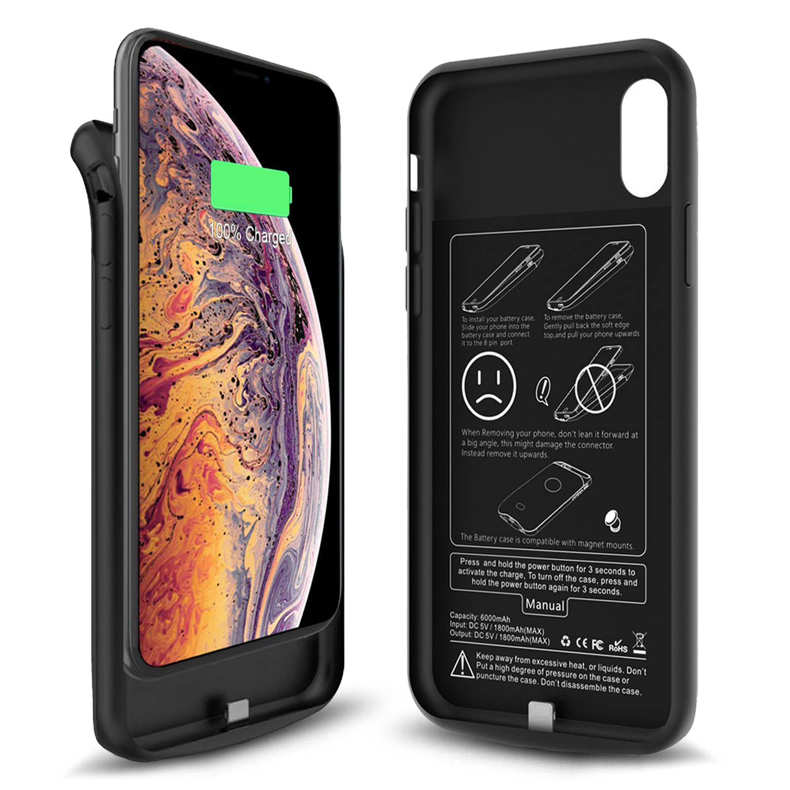 iPhone 11/11 Pro Max 6500mah Battery Case Charging Bank Power