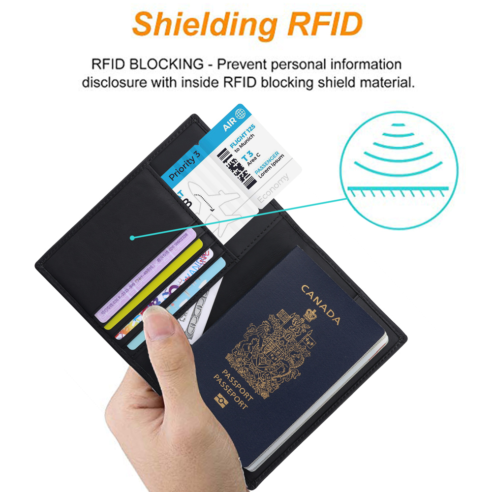 Passport Cover Women RFID Passport Holder Designer Travel Credit Card