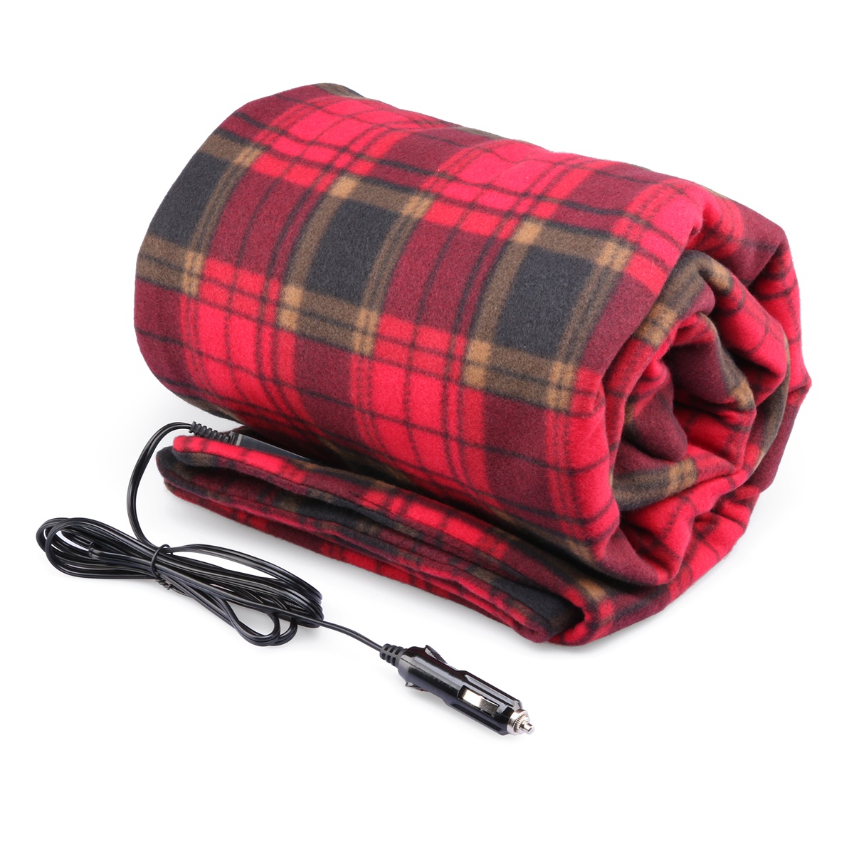 Lightweight Electric Blanket 12V Car Adaptable, Travel Throw for