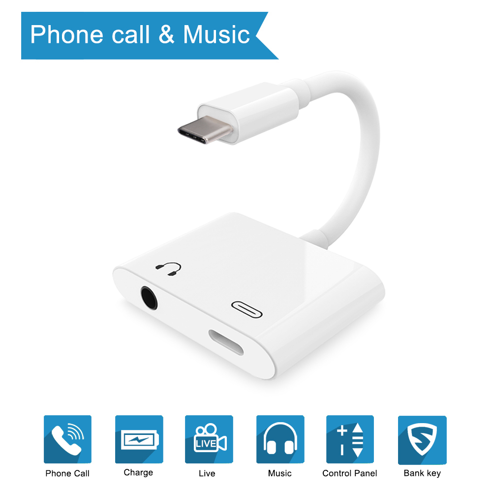 Adattatore 2 In 1 Tipo C: Aux + Carica Per Samsung S20/S20+ E Altri - Yellowprice