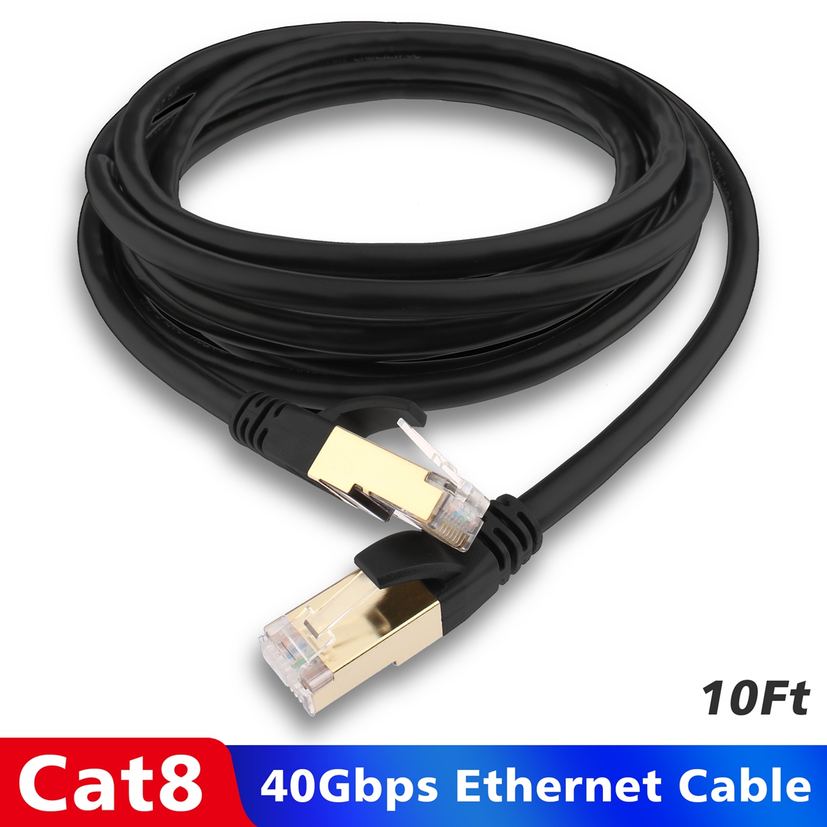 US Long Extension 66FT Cat 8 Optical Fiber CL3 Outdoor Ethernet