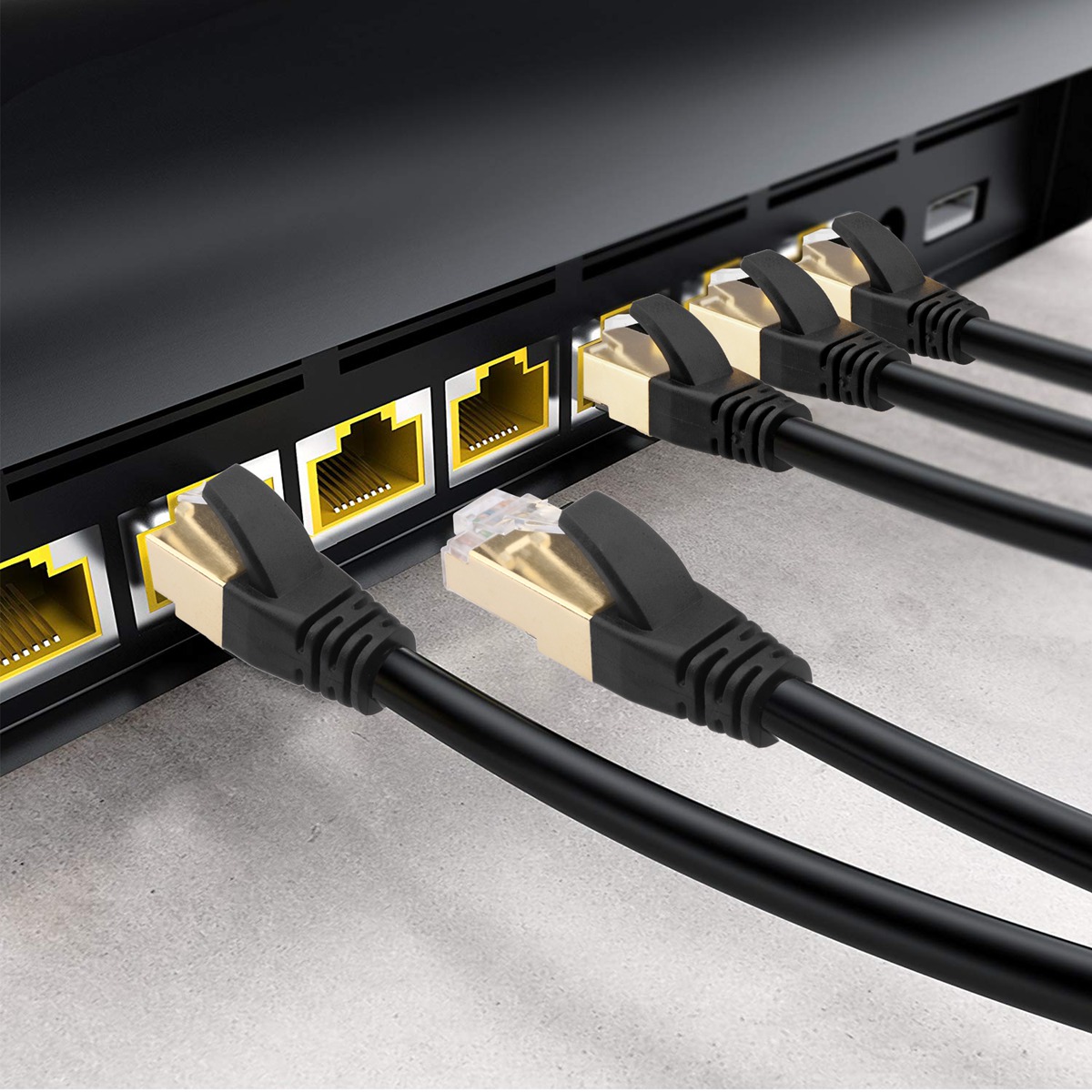 Cat 8 Cable 6ft 10ft 25ft 50ft 66ft 100 26AWG Pure Copper UL