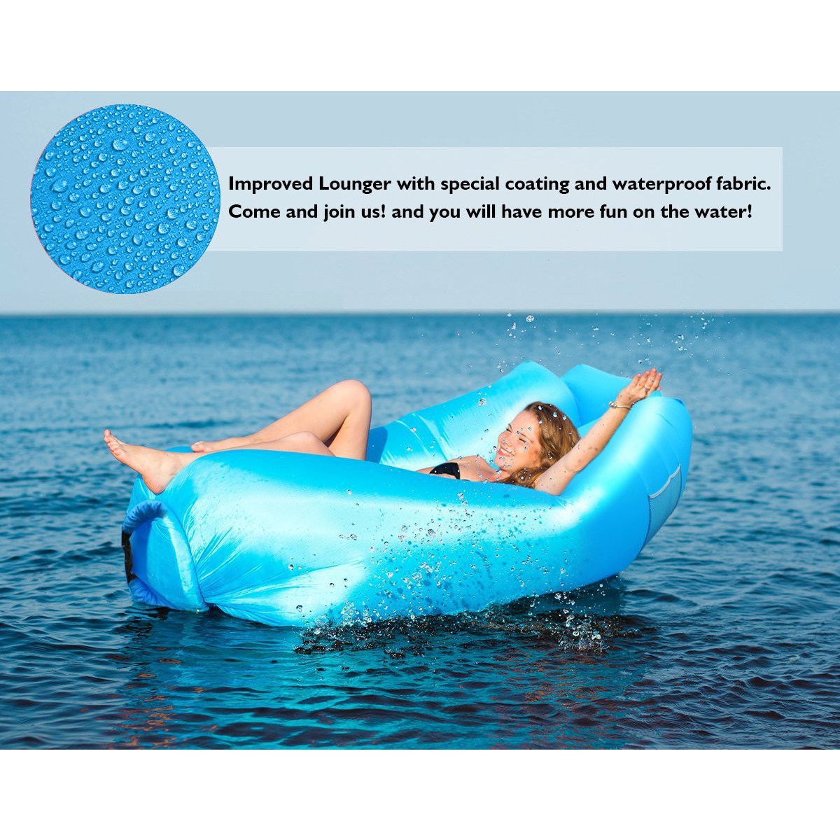 Sofa Hammock with Storage Waterproof for Beach Pool Travelling Camping Hiking Party Park Picnic Backyard Parties,Yellow Ydq Inflatable Lounger Mattress Portable Air Couch Banana Chair 