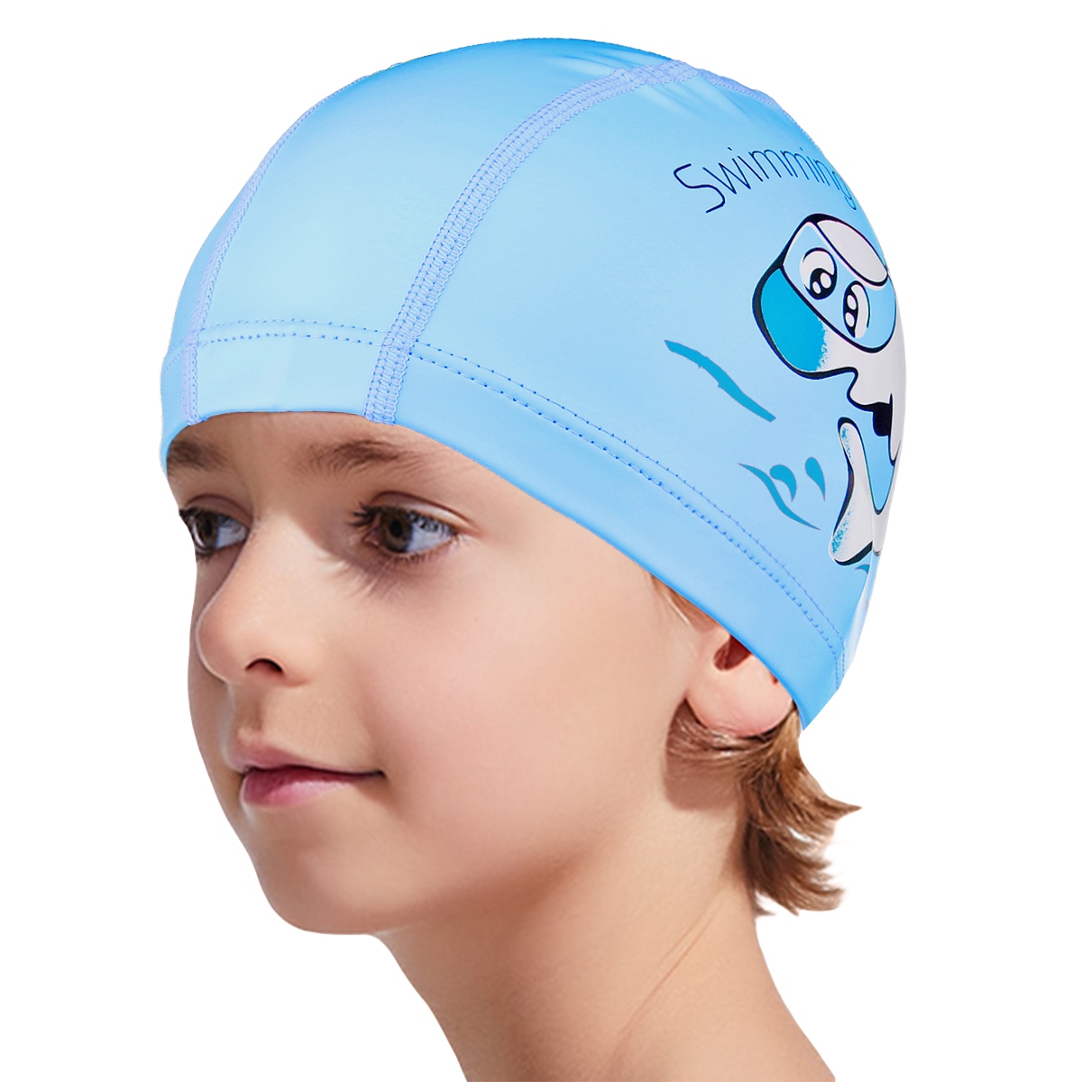 Unisex Girls Kids Swimming Pool Cap Swim Waterproof Shower Long Hair