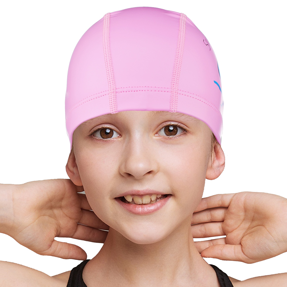 Unisex Girls Kids Swimming Pool Cap Swim Waterproof Shower Long Hair