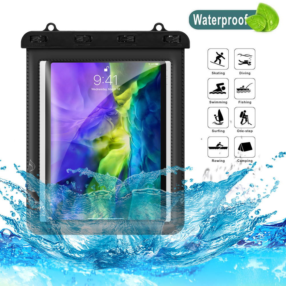 FullSealed Waterproof Case, Underwater Tablet Dry Bag with Lanyard for