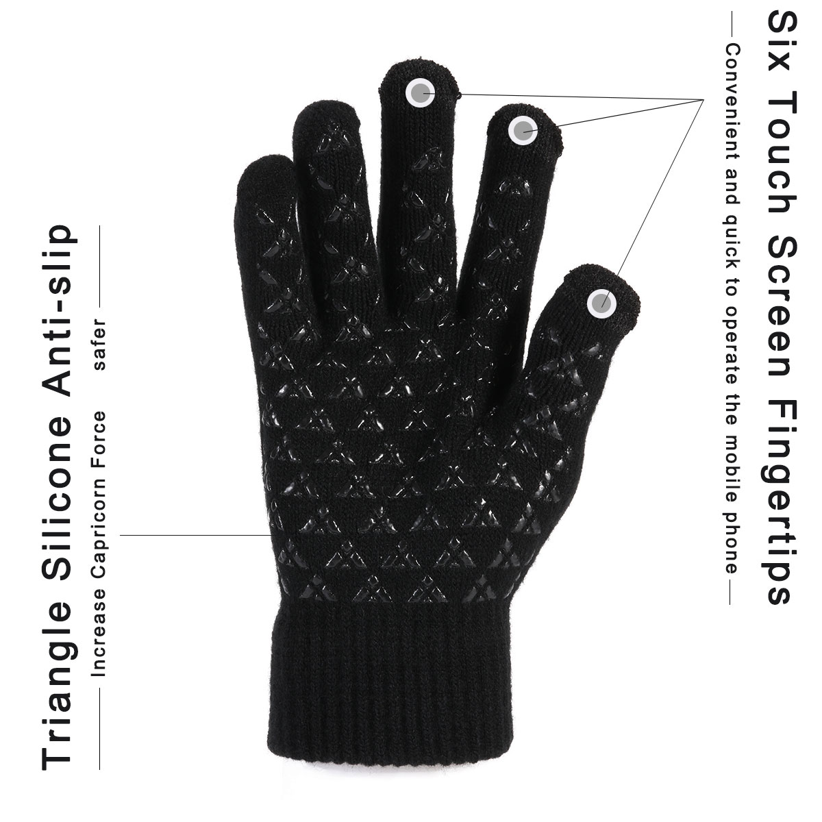 Six Touch Screen Fingertips
