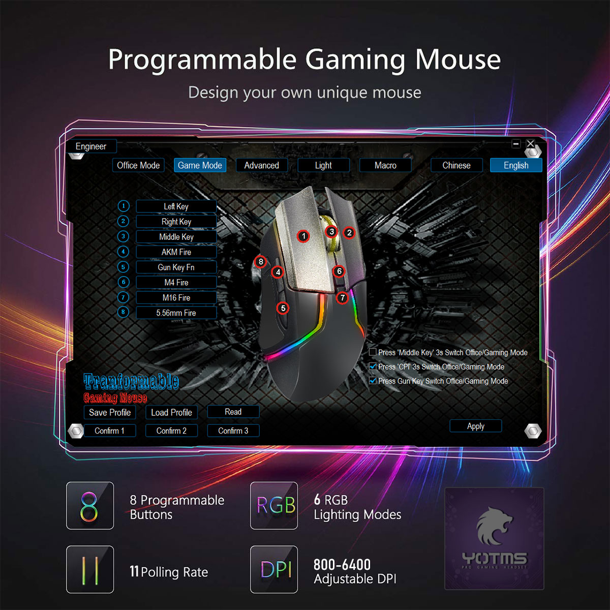 V11 gaming mouse image