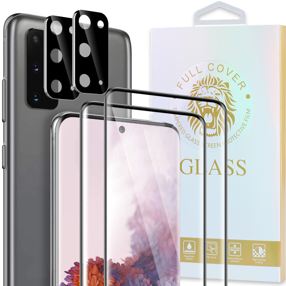 2 Pack Galaxy S21 Ultra Real Glass Screen Protector with Fingerprint