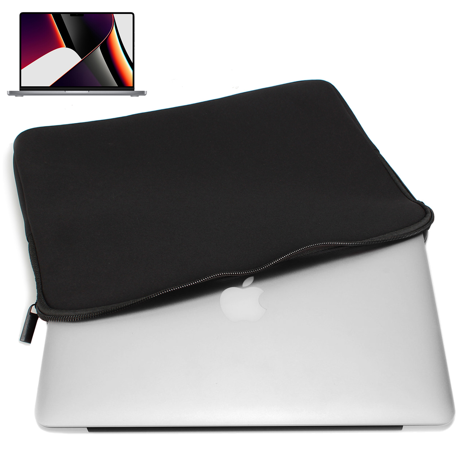 Housse pour Macbook Air et Macbook Pro 13 (USB-C) TRUNK Neoprene Black