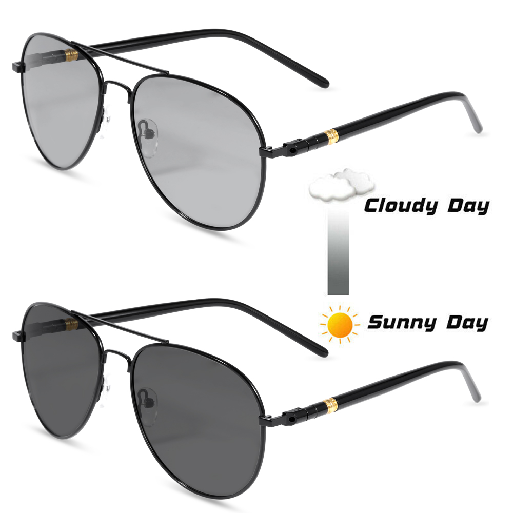 Polarized aviator sunglasses size and detail image