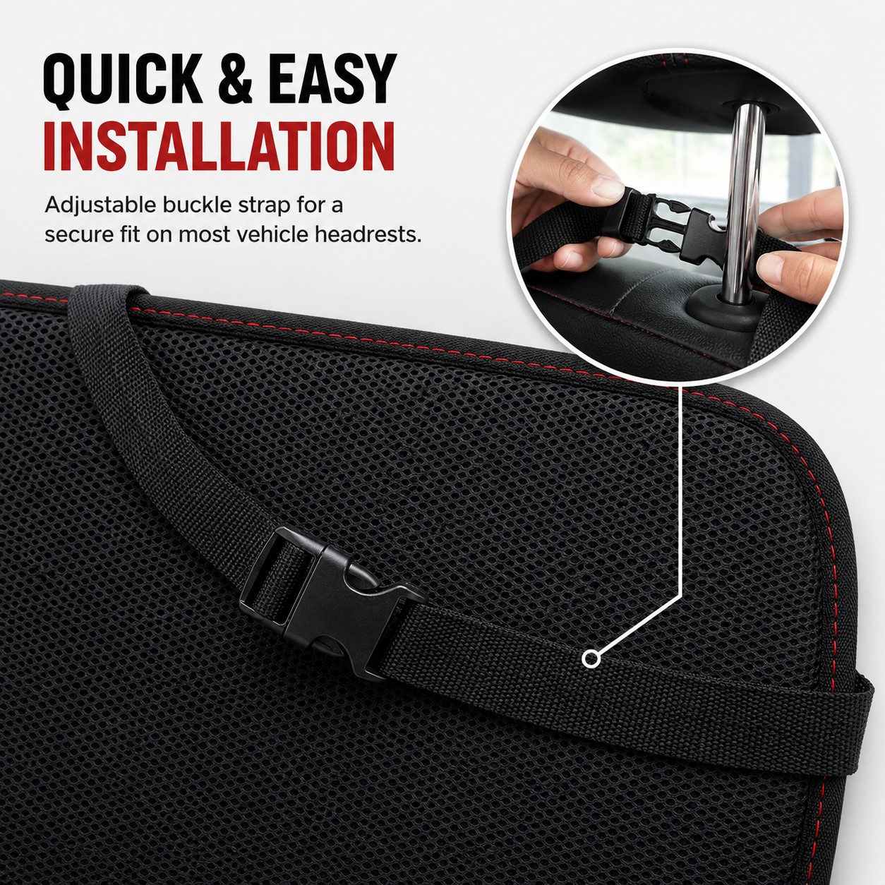 Quality mesh pocket car seat protector organiser