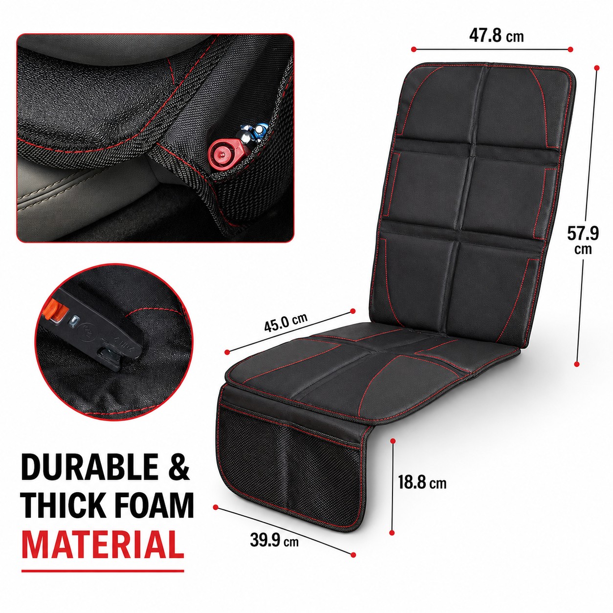 Four easy installation steps for car seat protector