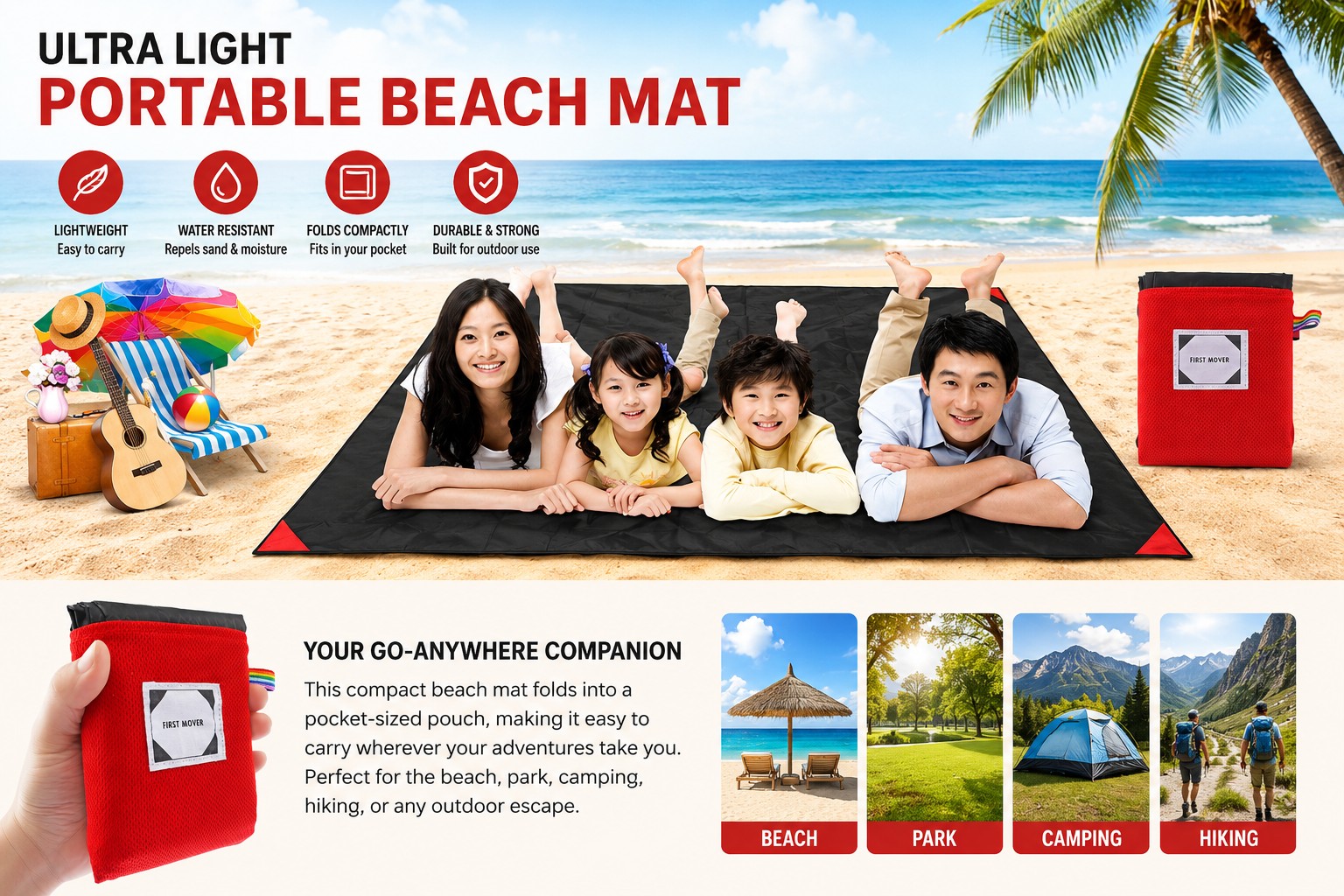 Water resistant quick drying tear resistant blanket